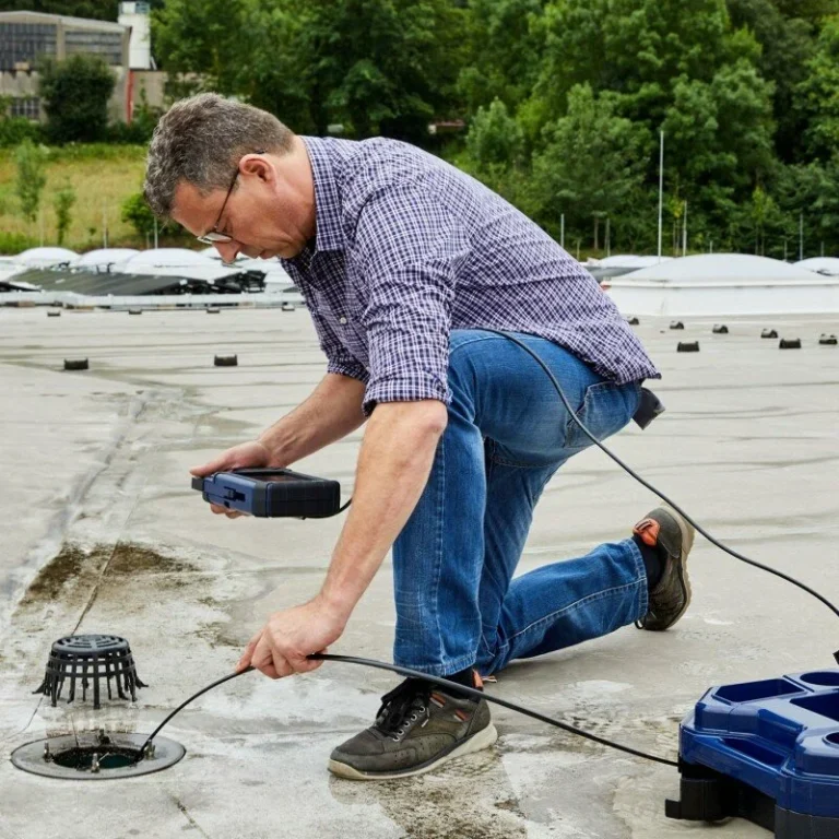 Plumbing camera inspection of a sewer line
